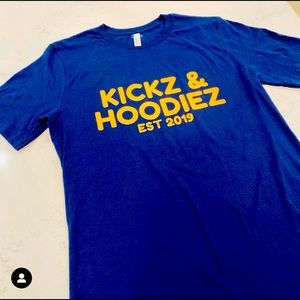 Kickz & Hoodiez T-shirt now available.
.
